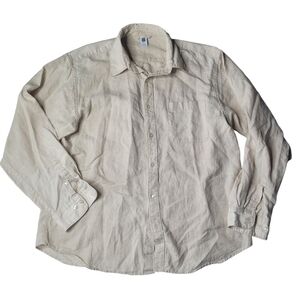 Gap 100% Linen Button Down Size XL